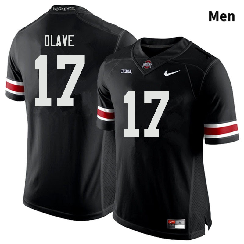 Ohio State Buckeyes Chris Olave Men's #17 Black Authentic Stitched College Football Jersey